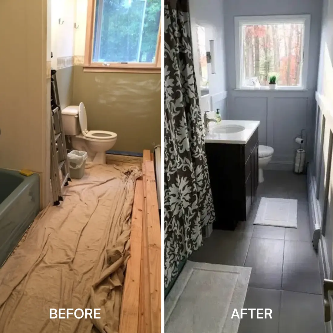 Bathroom remodel in Hellmet NJ by Absolute Decks & Basements Contracting LLC